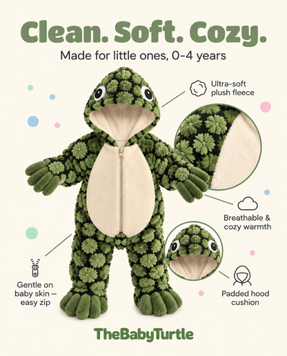 Little Turtle – Plush Baby Onesie